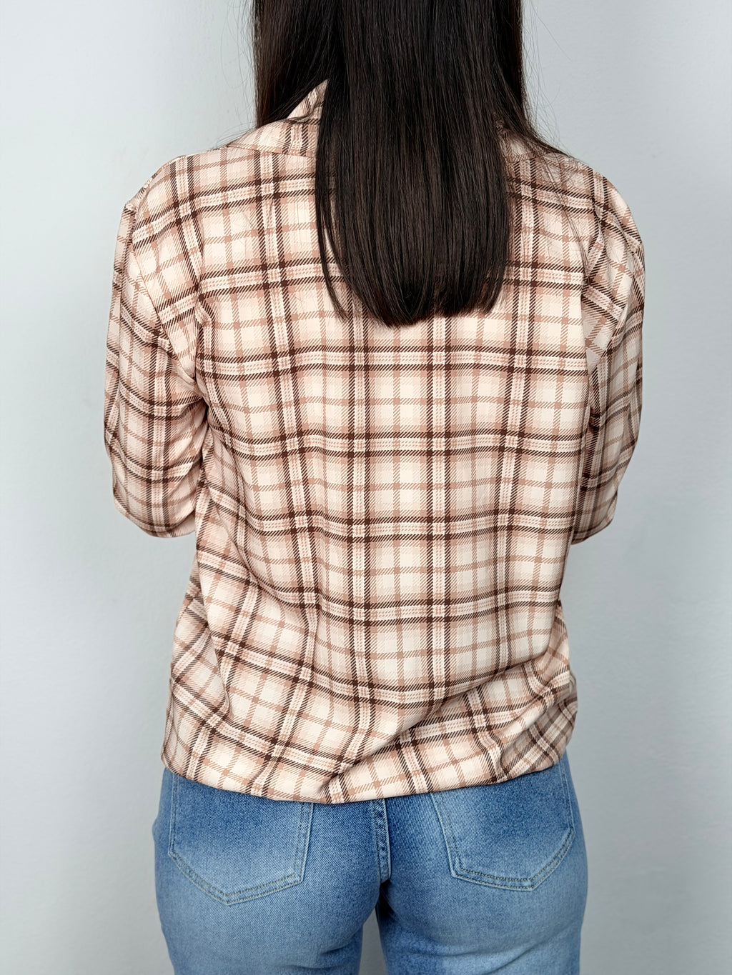 CAMICIA QUADRI BEIGE