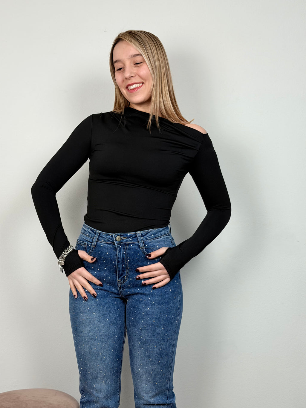 BODY DRAPPEGGIO NERO