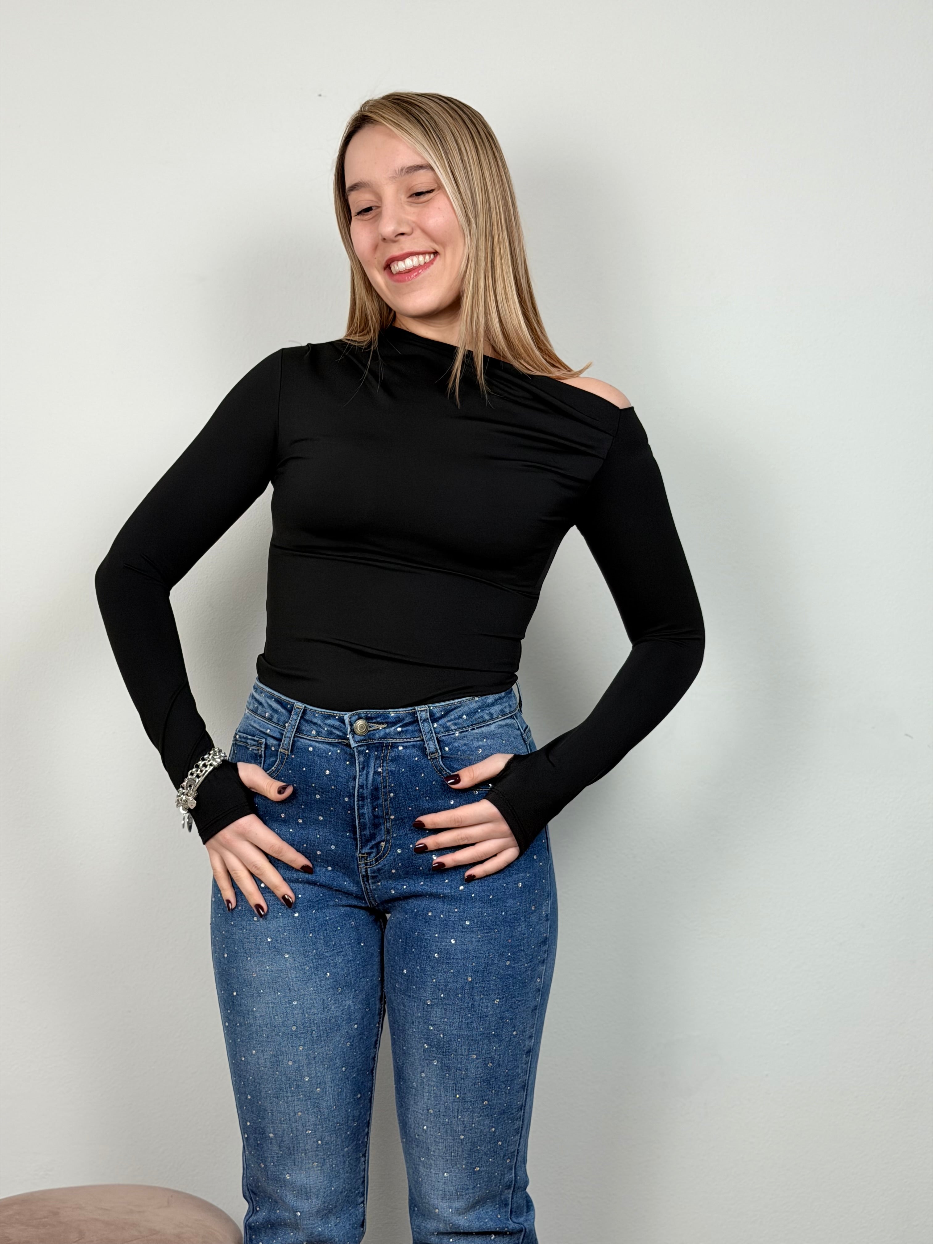 BODY DRAPPEGGIO NERO