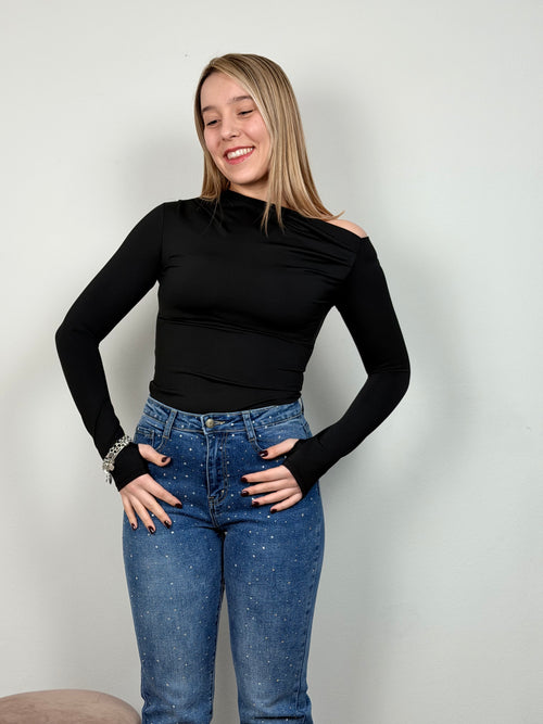 BODY DRAPPEGGIO NERO