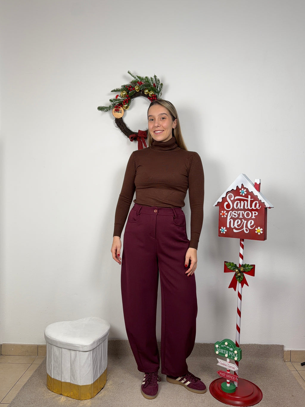 PANTALONE BALLOON BURGUNDY