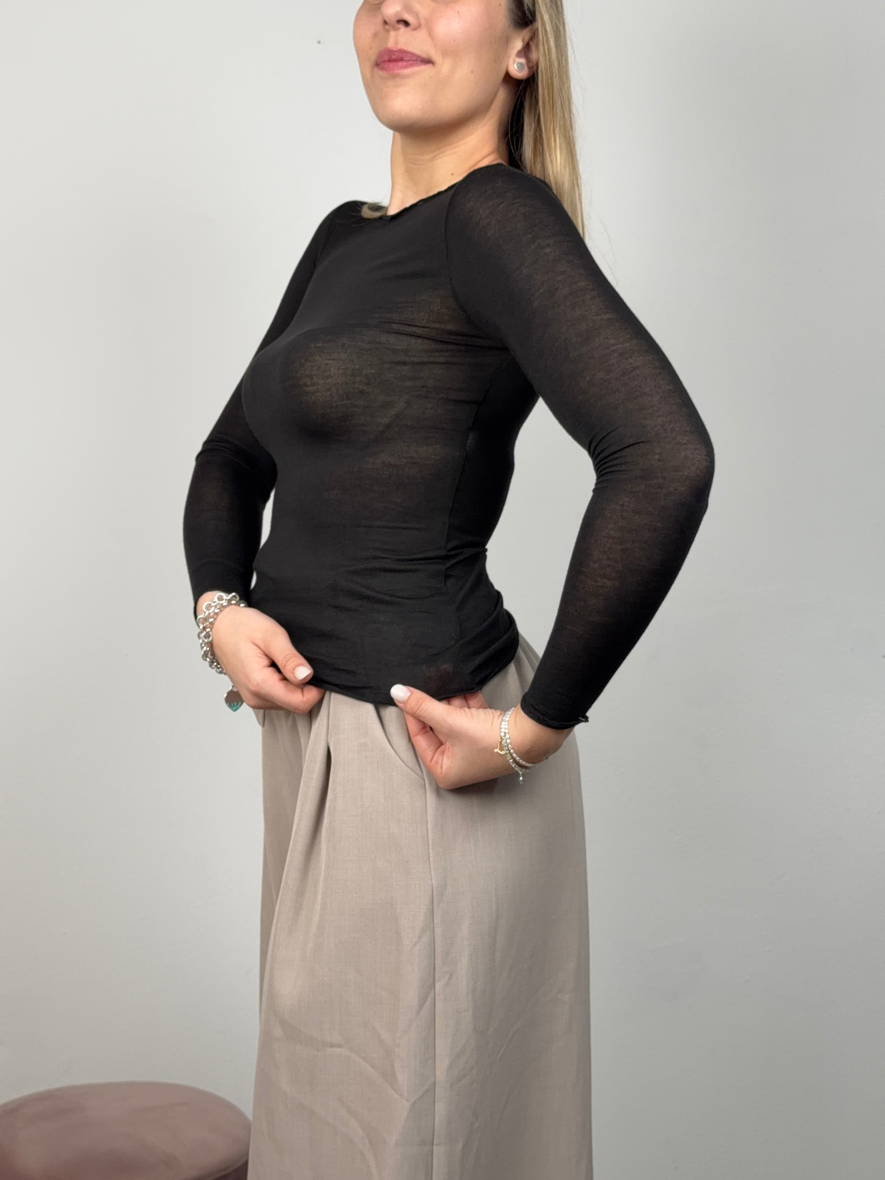 MAGLIA CASHMERE NERO