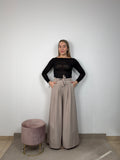 PANTALONE FIOCCO GRIGIO