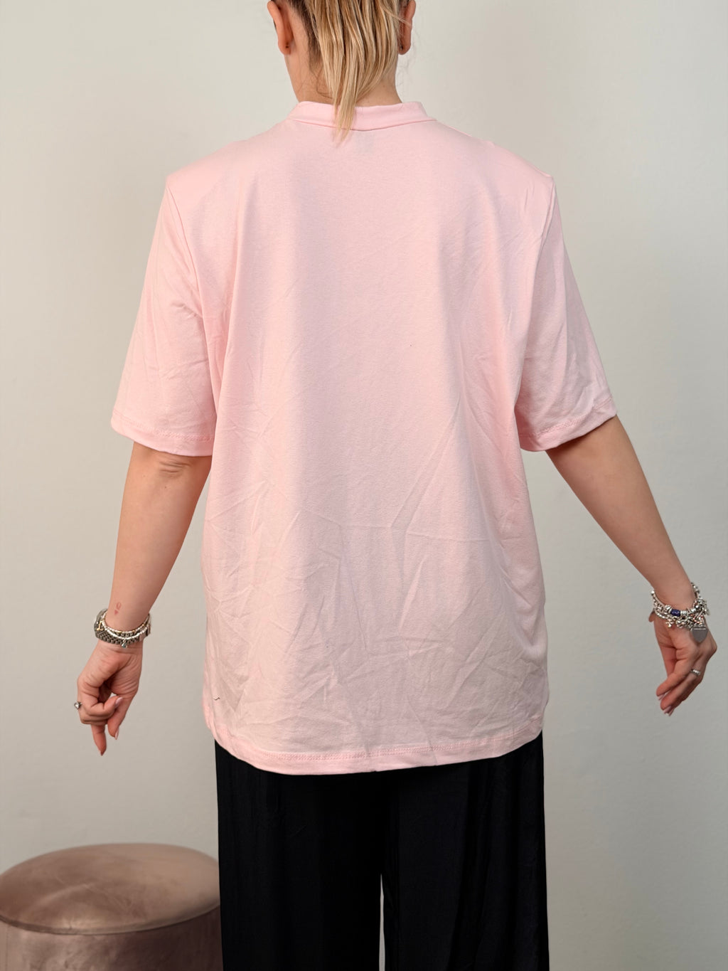 T-SHIRT OVER SPALLINE ROSA