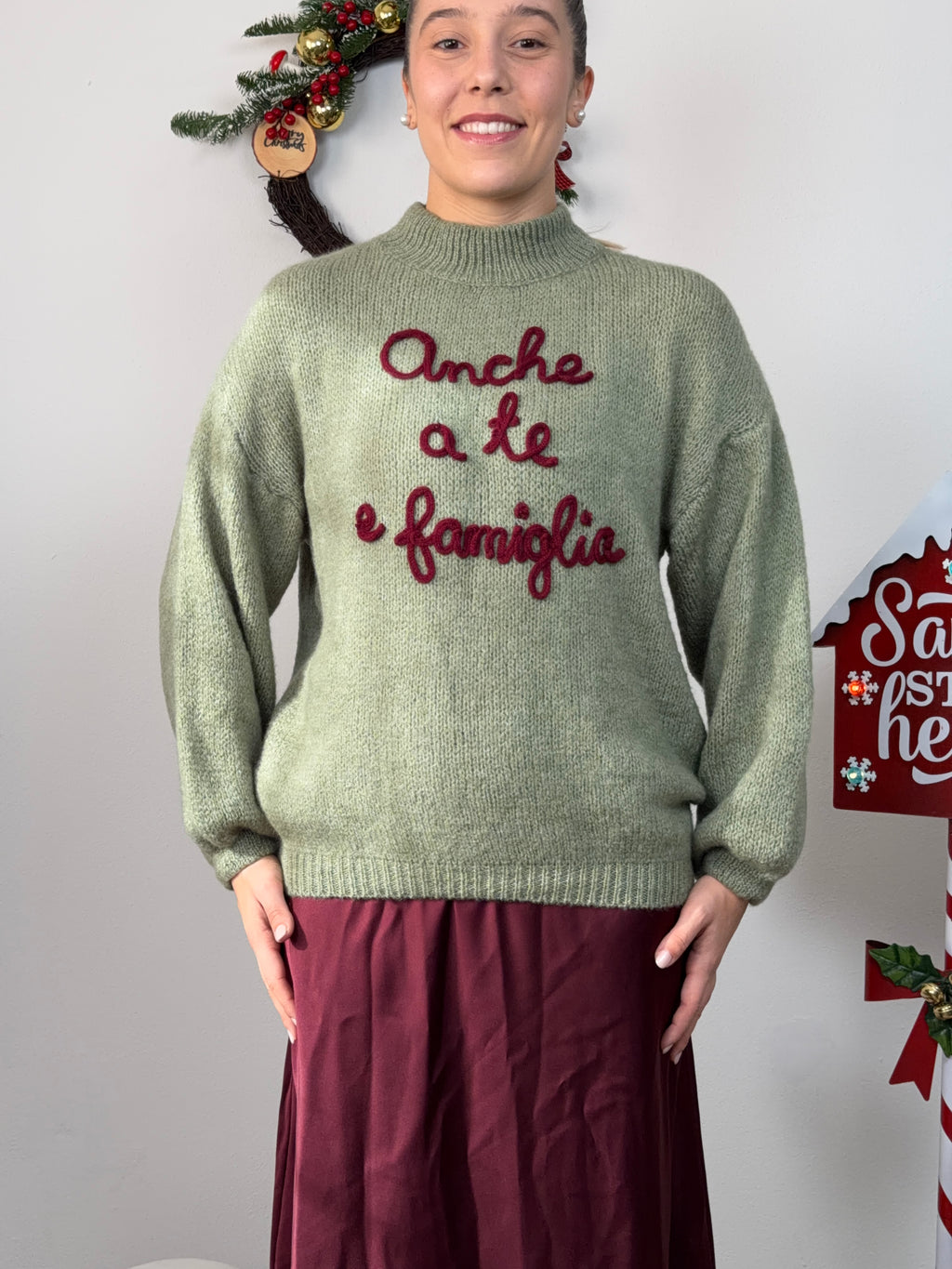 MAGLIONE ANCHE A TE E FAM VERDE