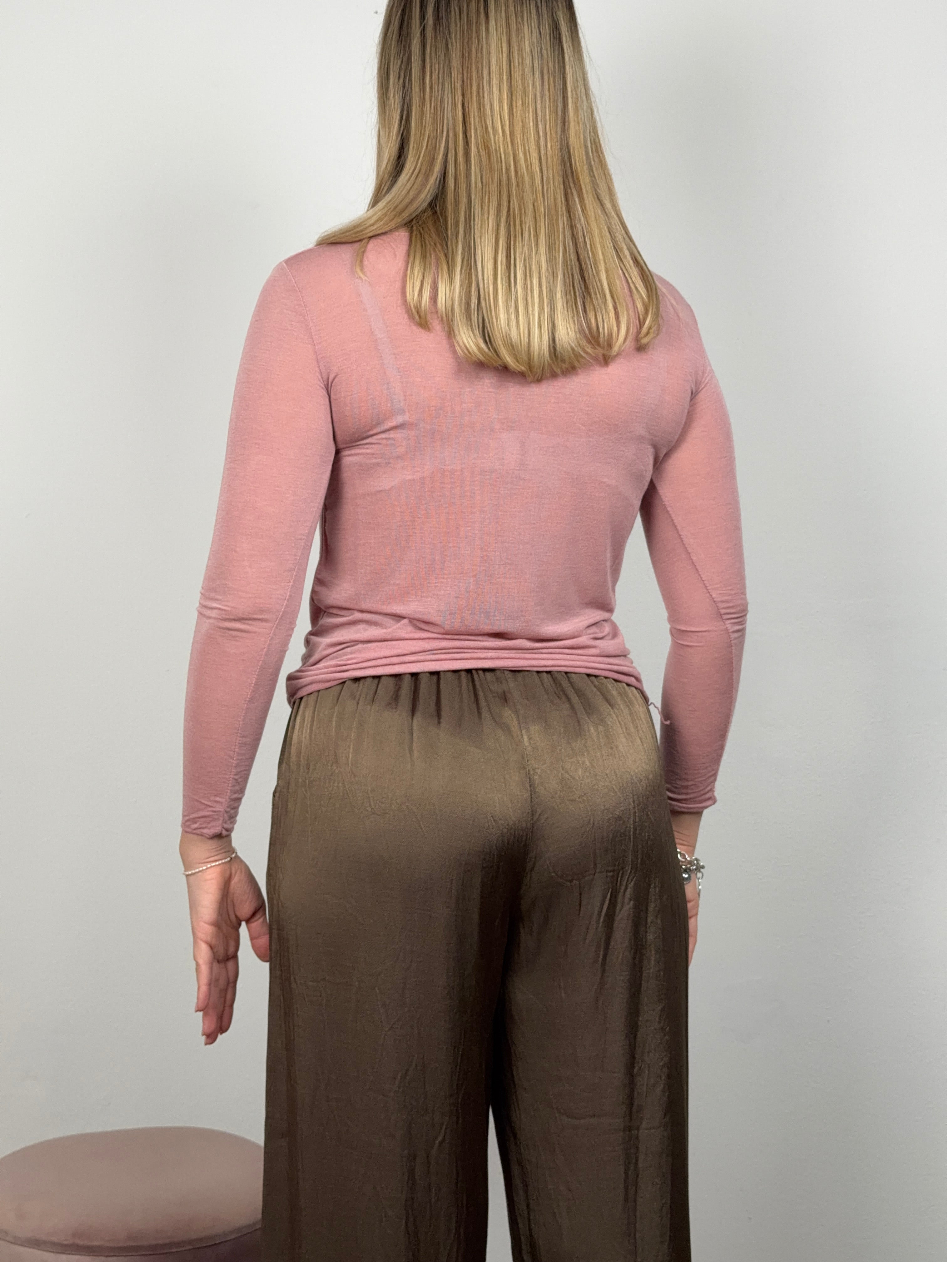 MAGLIA CASHMERE ROSA