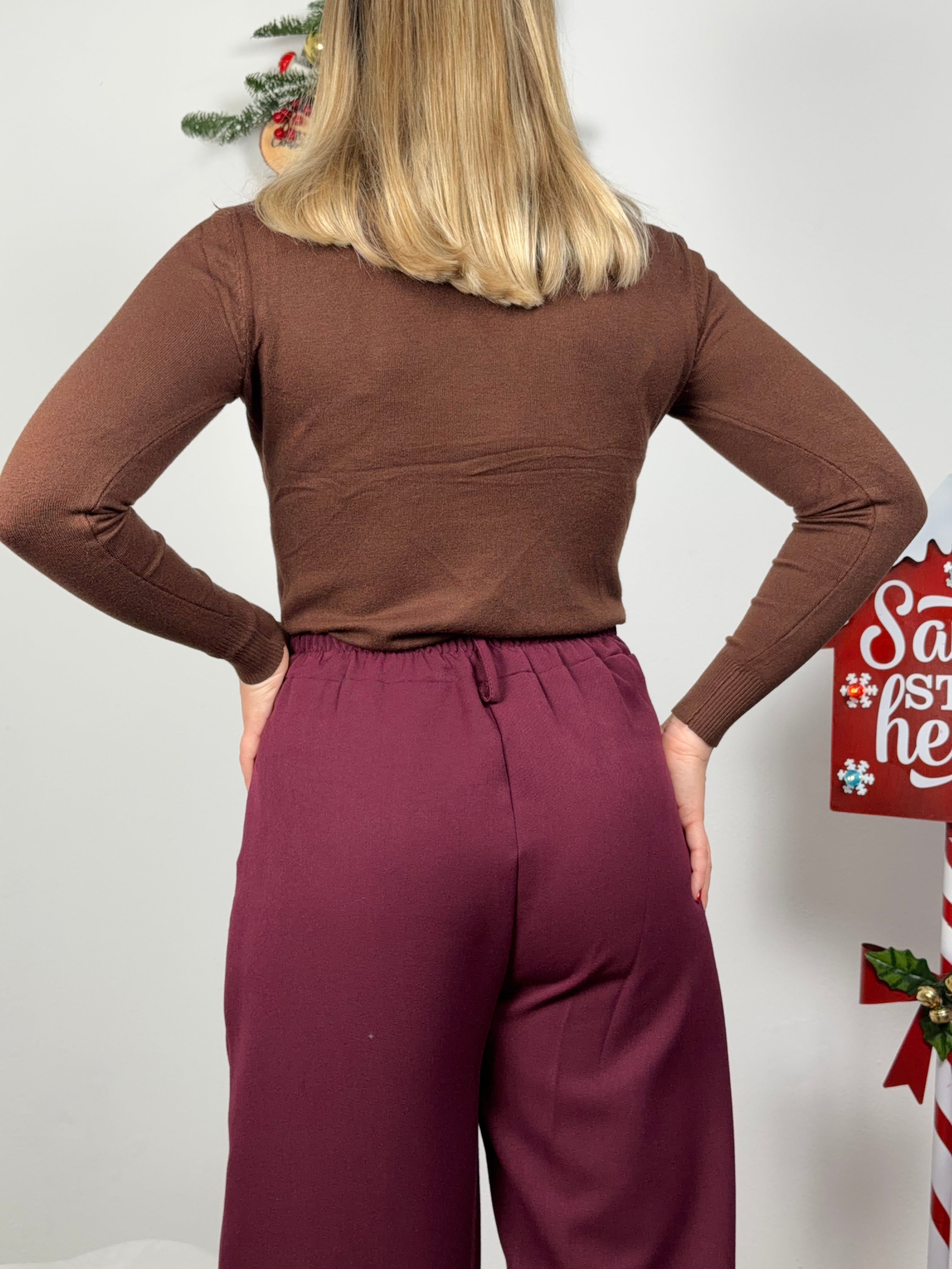 PANTALONE BALLOON BURGUNDY