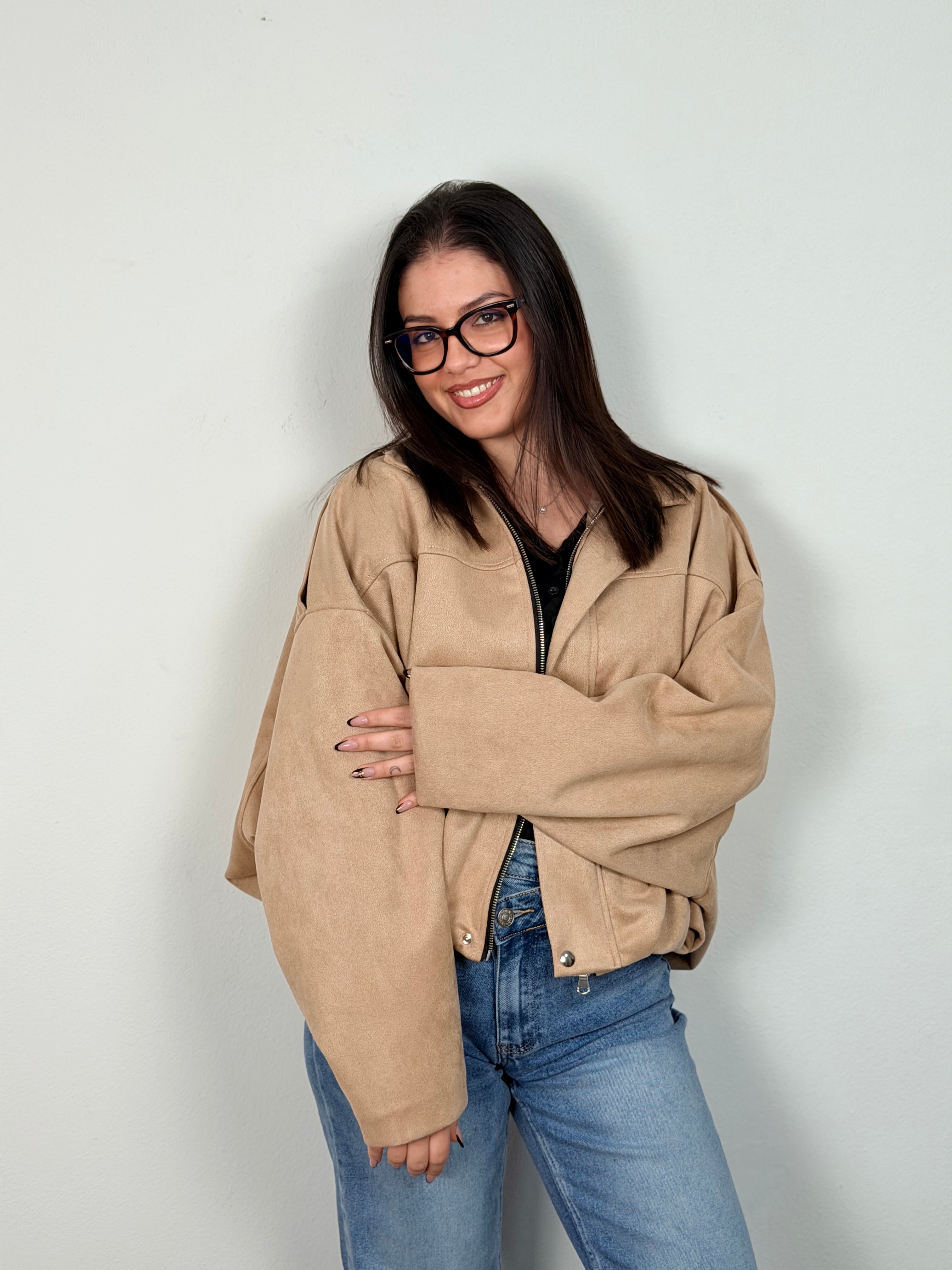 GIACCA SCAMOSCIATA BEIGE