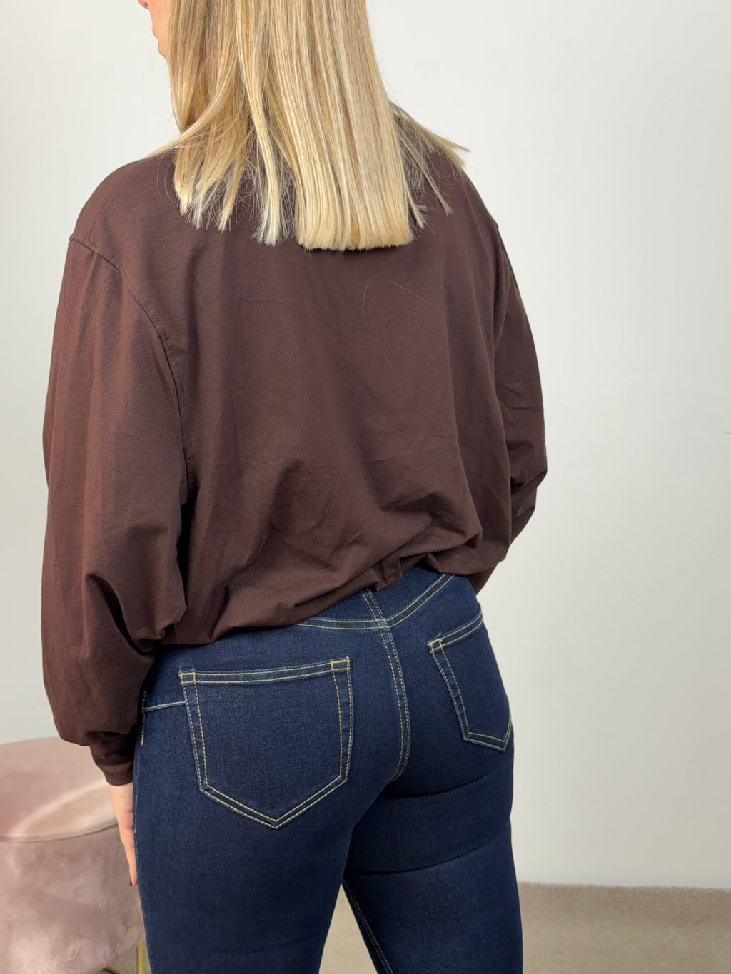 MAGLIA BALLOON MARRONE