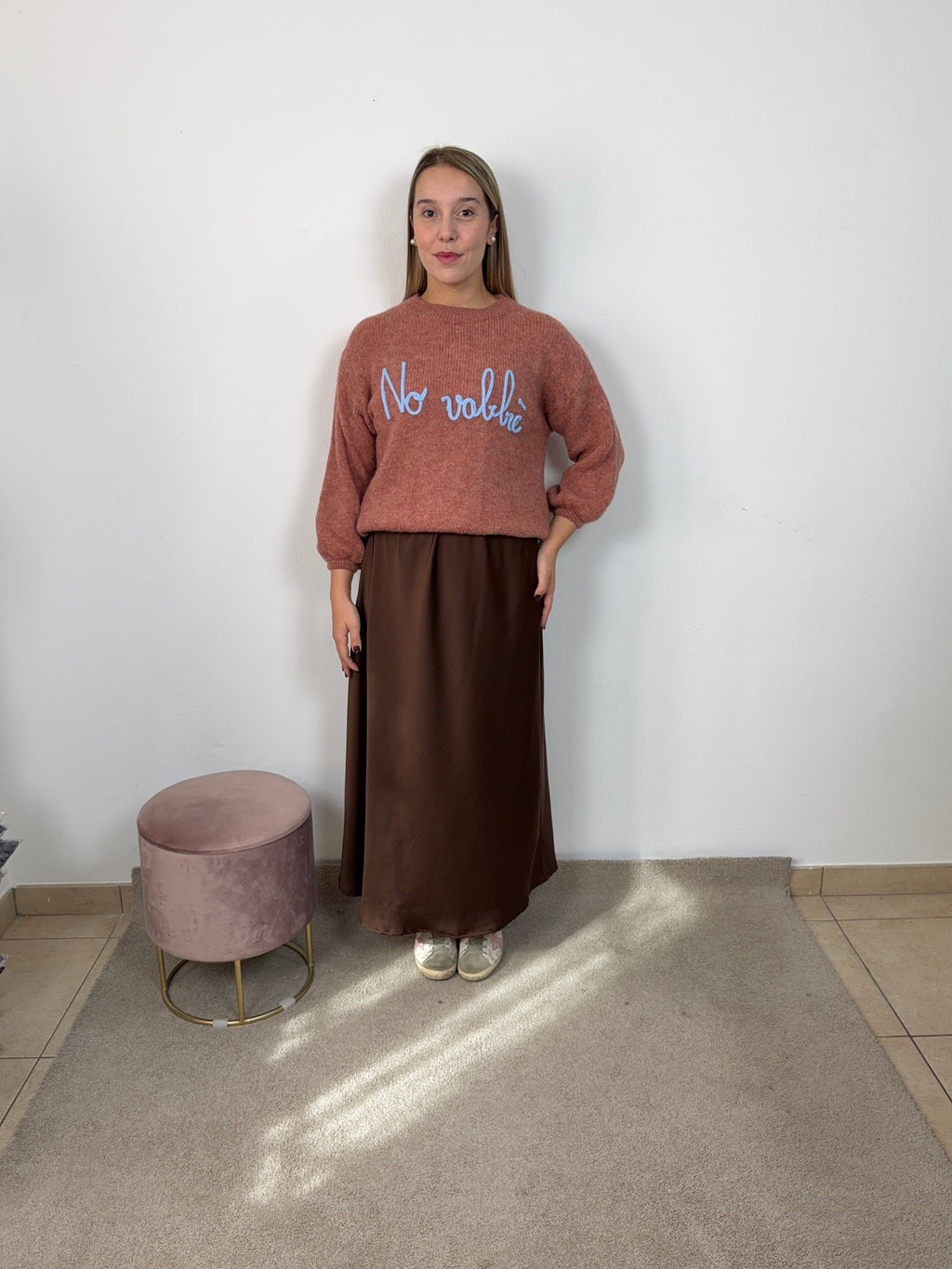 MAGLIONE NO VABBÈ ROSA SCURO