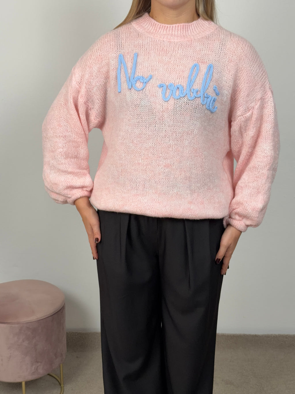 MAGLIONE NO VABBÈ ROSA