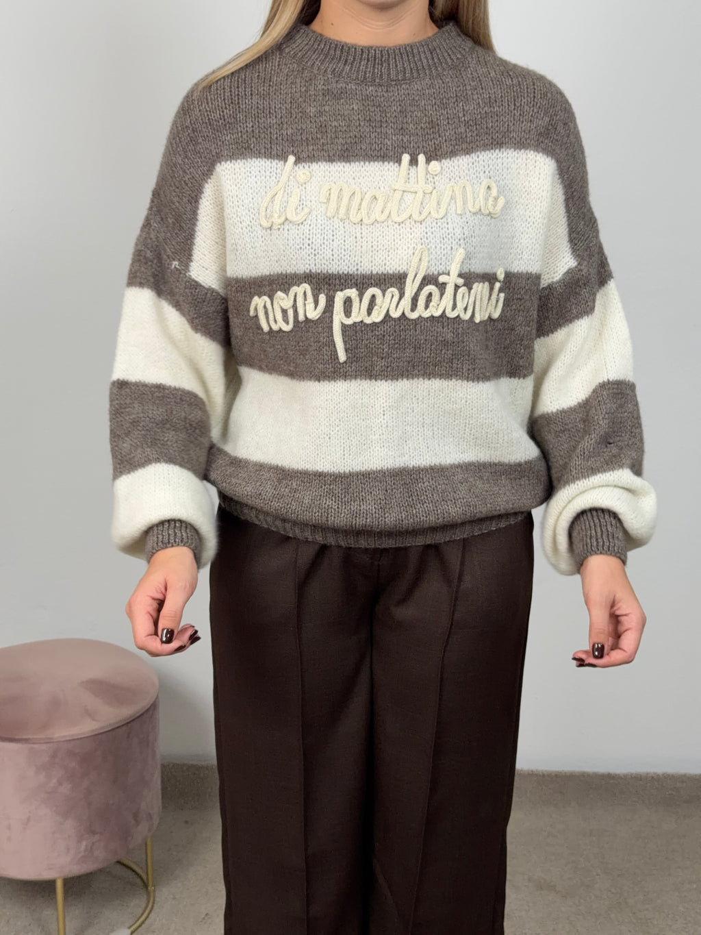 MAGLIONE DI MATTINA NON PARLATEMI