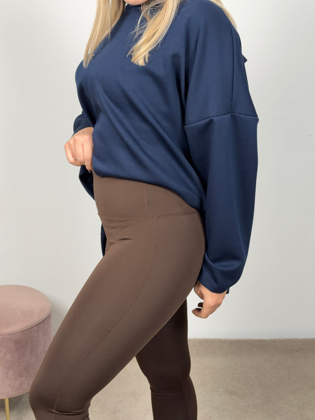 LEGGINGS MARRONE