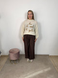PANTALONE SOFIA MARRONE