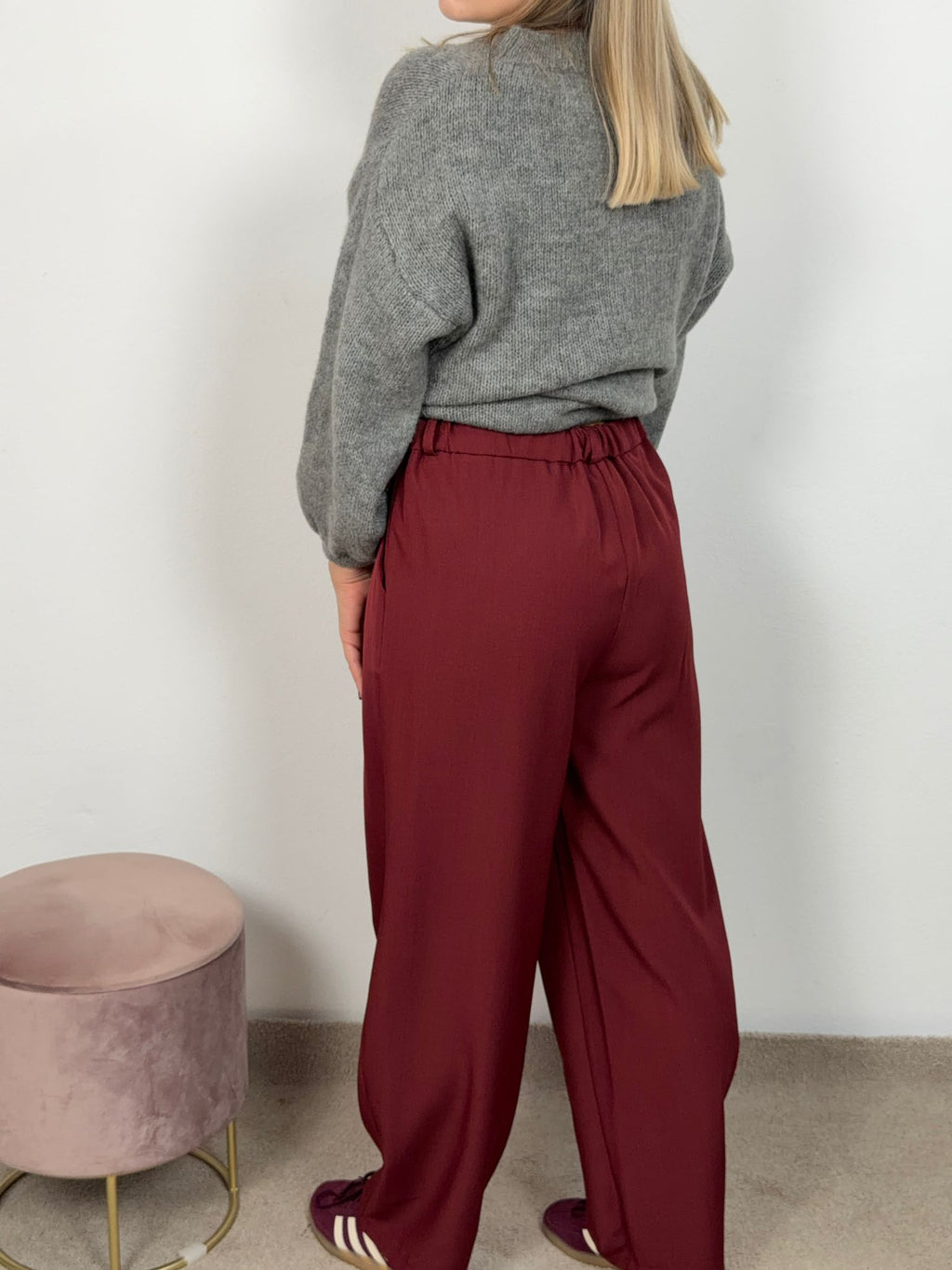 PANTALONE BALLOON BORDEAUX