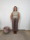 PANTALONE FLOWER TORTORA