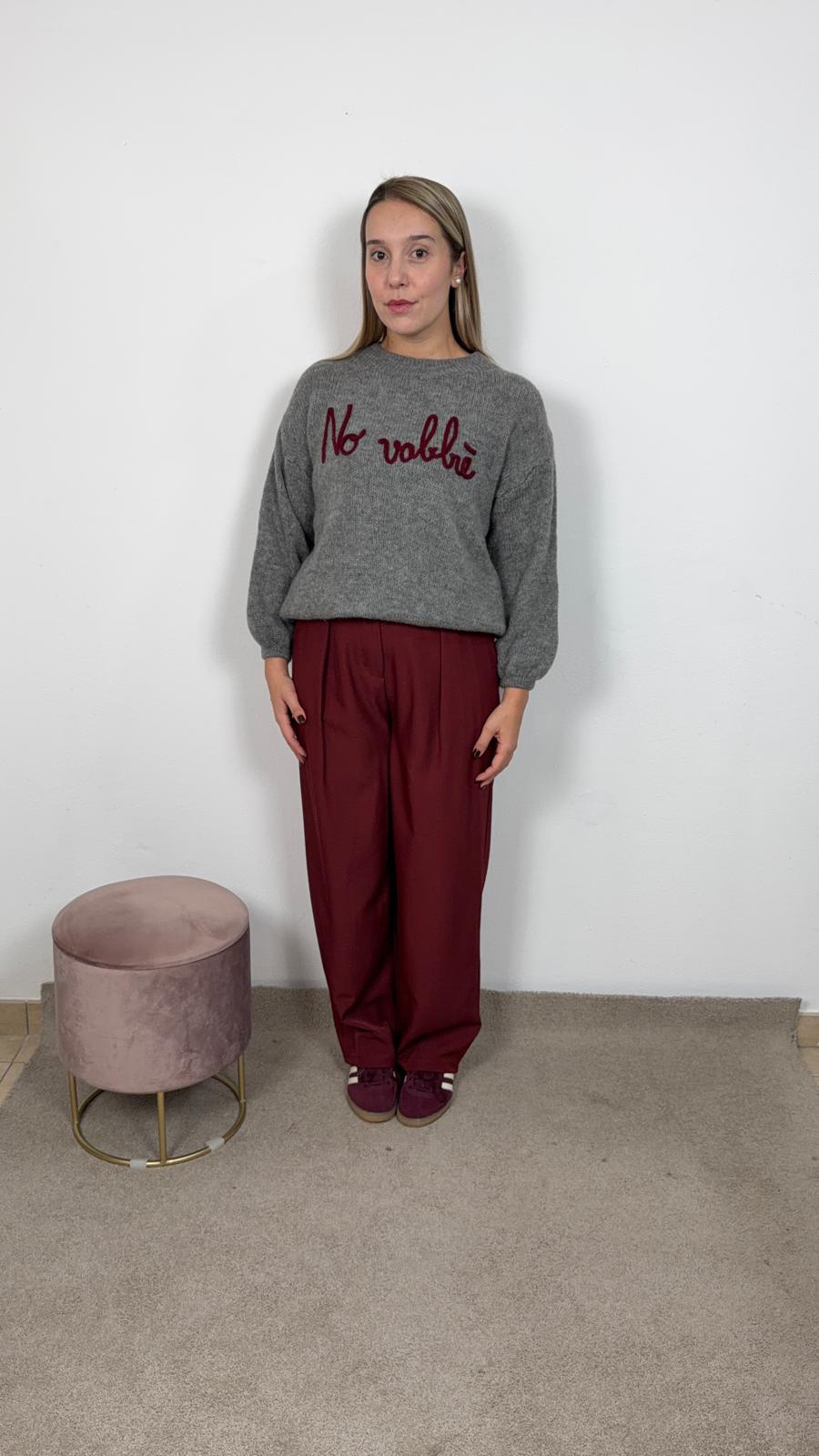 MAGLIONE NO VABBÈ GRIGIO