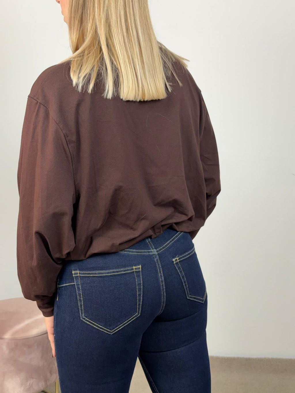 JEANS ZAMPA BLU