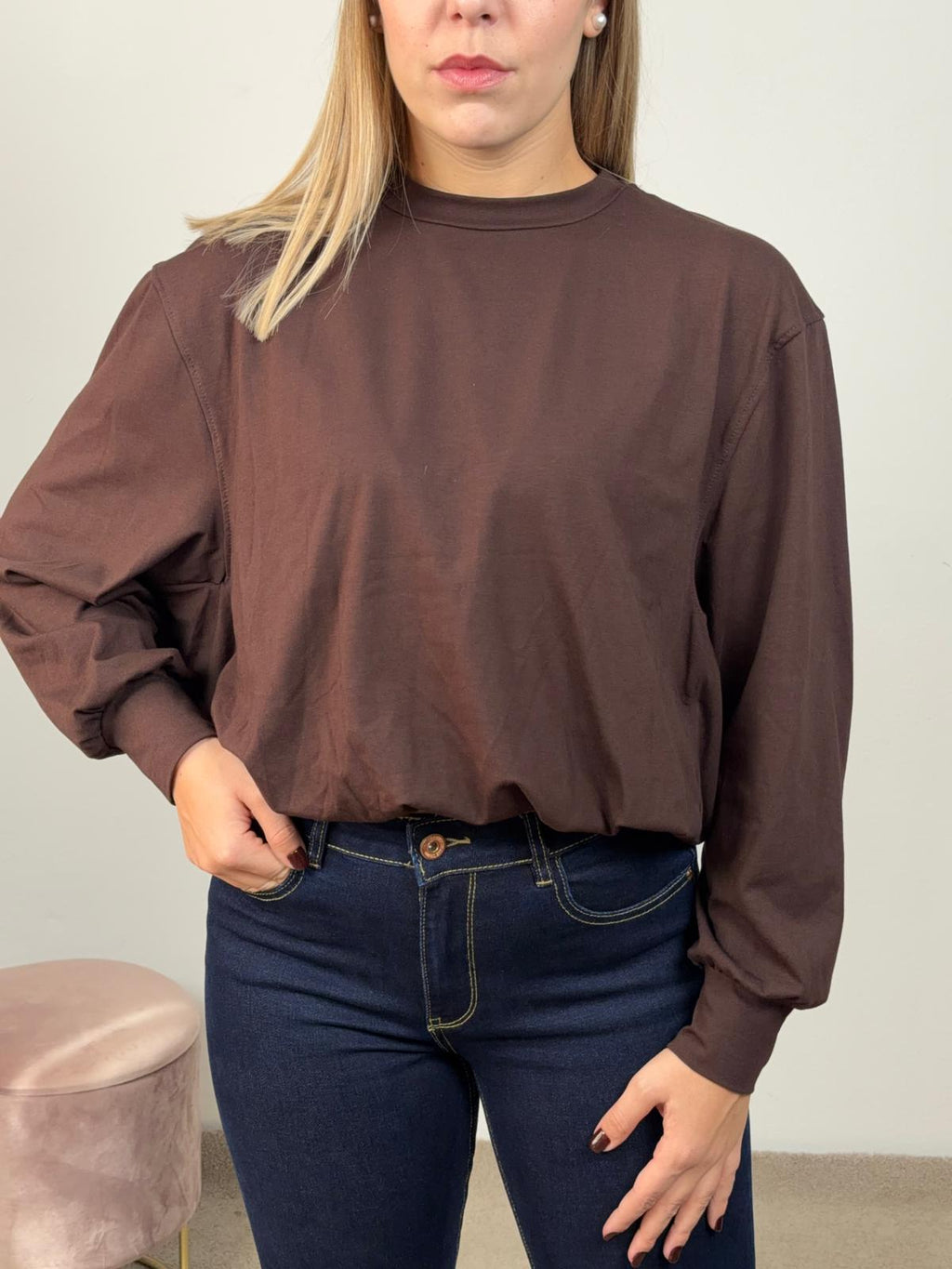 JEANS ZAMPA BLU