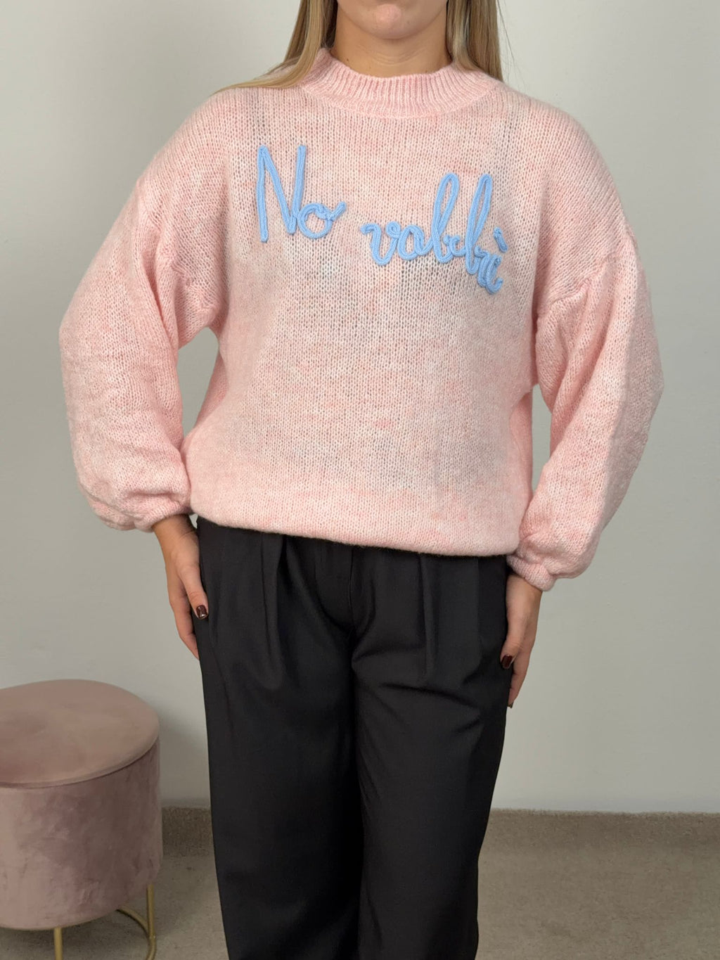 MAGLIONE NO VABBÈ ROSA