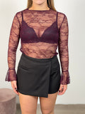 MAGLIA PIZZO BURGUNDY