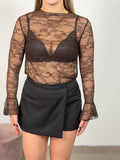 MAGLIA PIZZO MARRONE